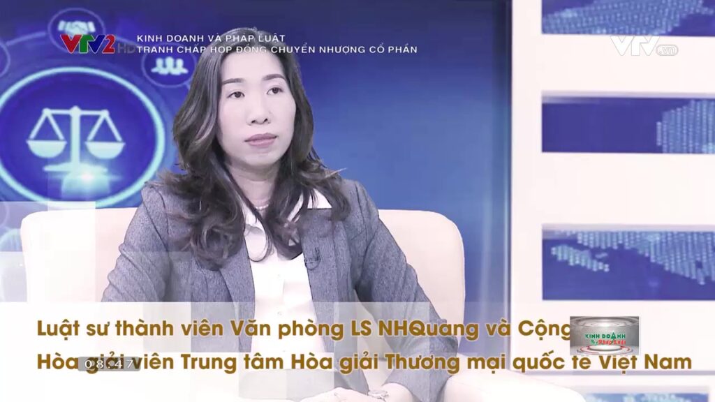 LS. Trần Thị Thanh Huyền trong Chương trình Kinh doanh và Pháp luật