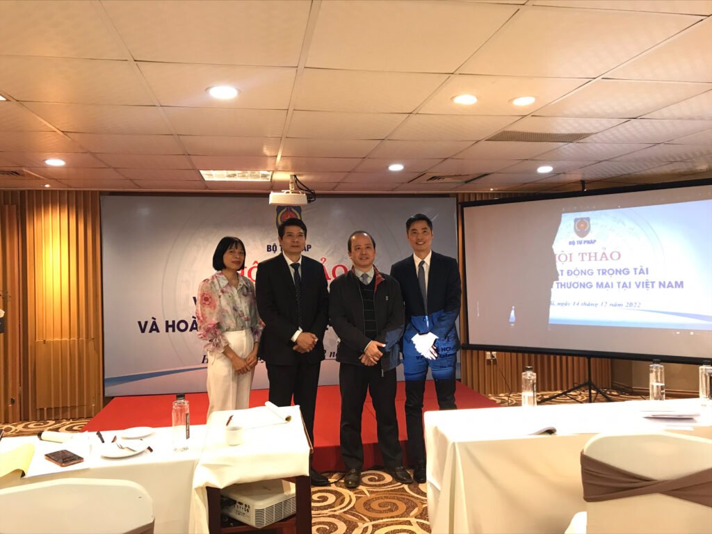 Hội thảo về hoạt động trọng tài và hòa giải thương mại tại Việt Nam ngày 14/12/2022